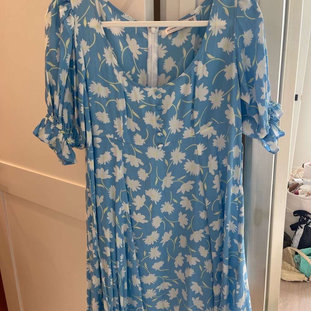 FAITHFULL THE BRAND Blue Dress